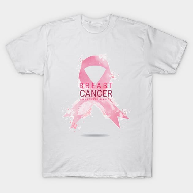 In October We Wear Pink Breast Cancer Awareness Survivor T-Shirt by Goods-by-Jojo